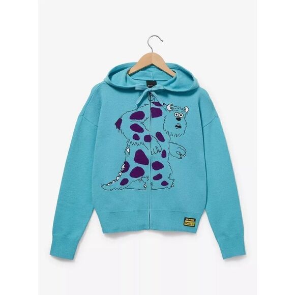 Disney Pixar Monsters, Inc. Sully Women's Knit Zippered Hoodie Size M - Picture 6 of 9